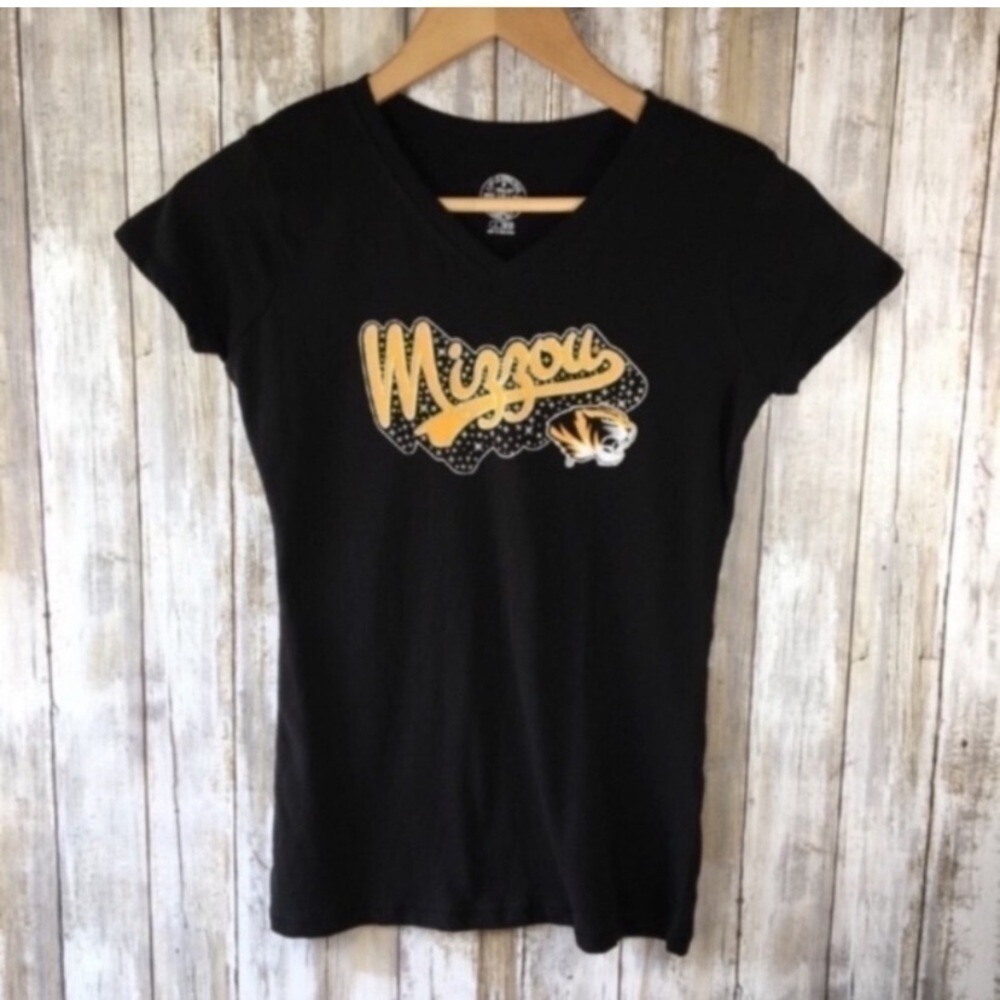 NCAA Mizzou Tigers Black Tee
